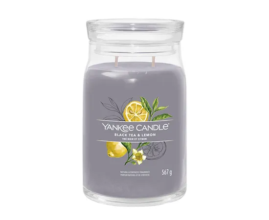 Aromatic candle Signature large glass Black Tea & Lemon 567 g