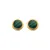 Jac Jossa Soul DE757 delicate gold-plated diamond and malachite earrings