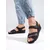 Women's black velcro sandals