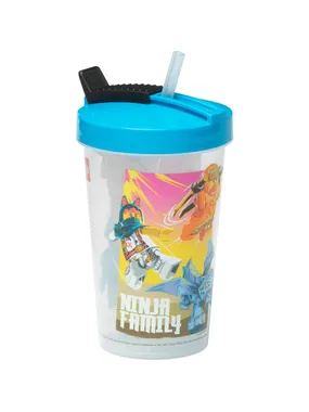 Lego cup with straw ninjago classic black