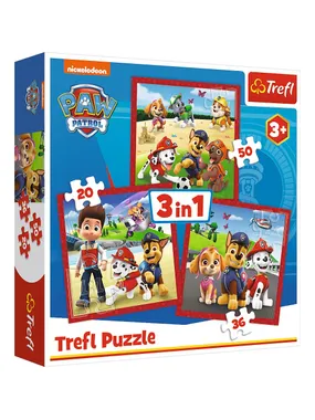 Puzzle 3w1 Happy dogs, Paw Patrol