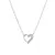 Delicate silver necklace Heart AJNA0015 (chain, pendant)