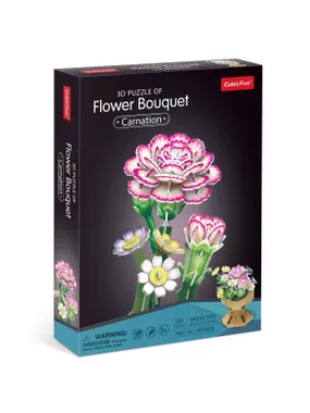 Puzzle 3D Flower bouquet - Carnations