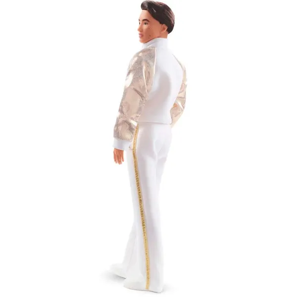 Dell Barbie The Movie Ken in White And Gold Tracksuit