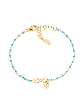 Beautiful gold-plated bracelet Infinite Love BRSMINGT1