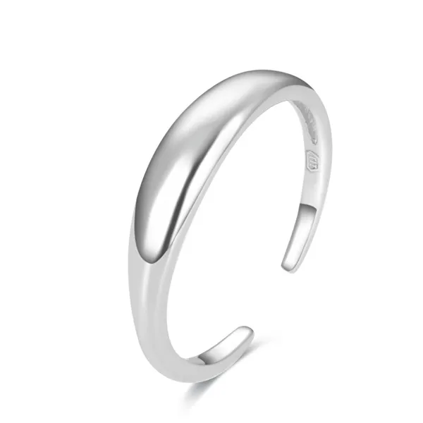 Minimalist silver leg ring AGGF487