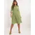 Women's light green shirt dress