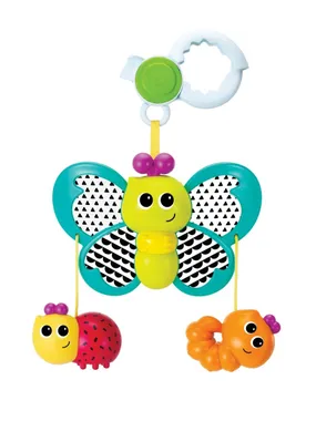 Butterfly on a clip with pendants