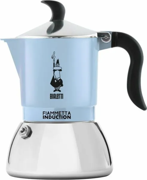 Bialetti 6581 manuālais kafijas automāts Moka kanna 0,15 L Melns, Zils, Sudrabs