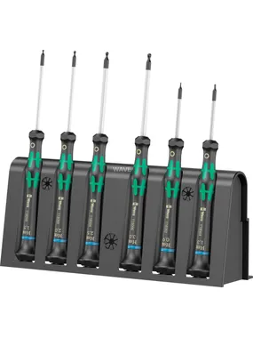 2052/6 Electronics screwdriver set + rack