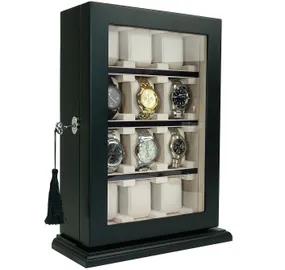Rothenschild watch showcase  RS-1100-12BL for 12 watches black