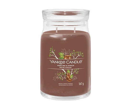 Aromatic candle Signature large glass Praline & Birch 567 g