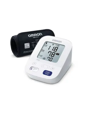 Omron M3 COMFORT augšdelma asinsspiediena mērītājs + barošanas avota dāvanu komplekts