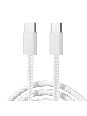 Joyroom S-A45 USB-C to USB-C cable, 60W, braided, 1m (white)