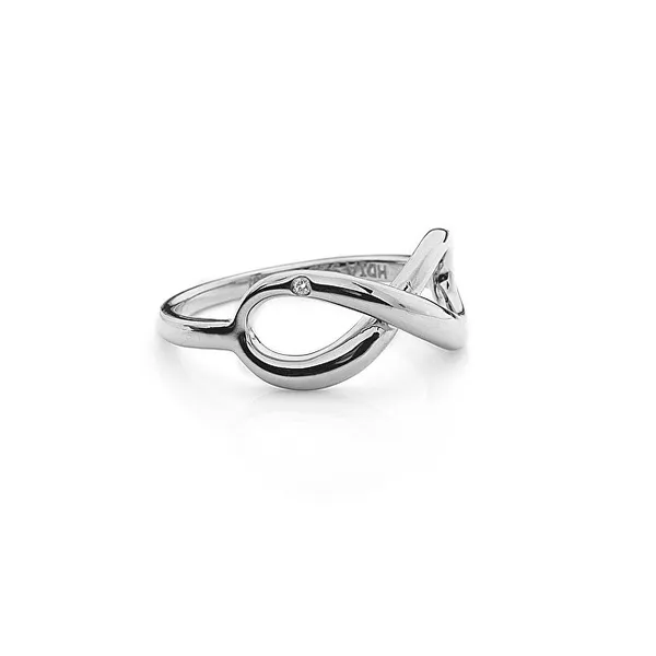 Silver Ring Hot Diamonds Infinity DR144