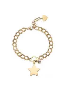 Distinctive gold-plated bracelet Star My love SYL24