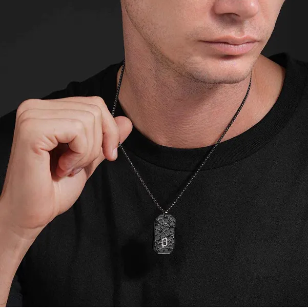 Modern men's steel necklace Wire PEAGN0033803