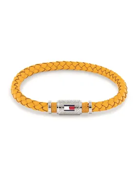 Modern men's yellow leather bracelet Homme 2790453