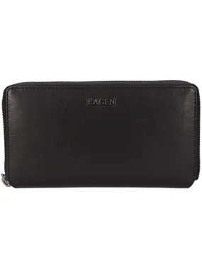 Women's leather wallet LG-7654 BLK