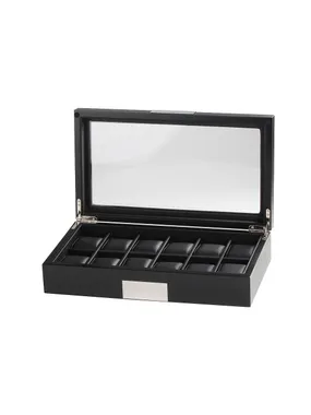 Rothenschild watch box RS-2350-12BL for 12 watches black