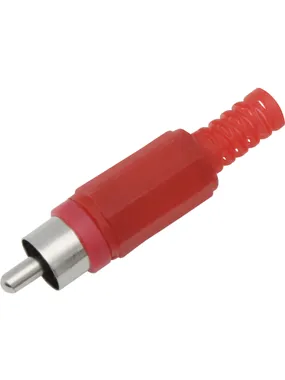 1022# RCA cinch plug, red