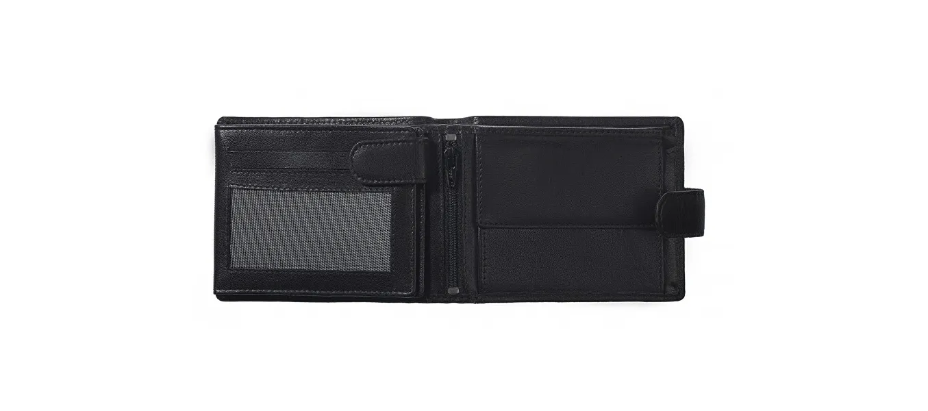 Men's leather wallet 2511 black