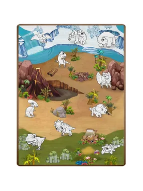 Foam mata for coloring rolled 120 x 90 x 0.3 cm RICOKIDS RK-344