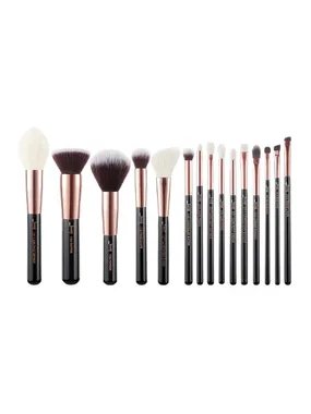 Essential Makeup Brush makeup brush set Black 15pcs.