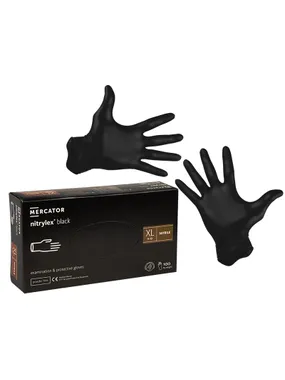 9395# Black nitrile gloves xl 100 pieces