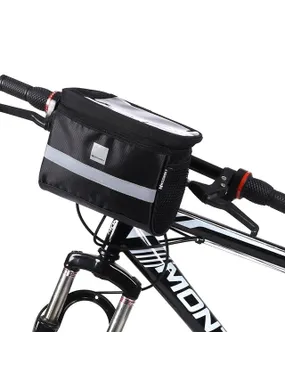 Wozinsky WBB12BK Handlebar bike bag + Phone case 2l Black