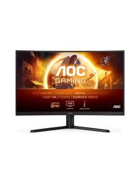 AOC G4 CQ32G4VE datora monitors 81,3 cm (32") 2560 x 1440 pikseļi Quad HD LCD melns, pelēks