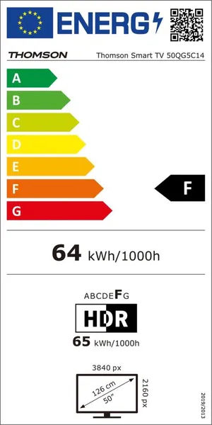 TV SET LCD 50" QLED 4K/50QG5C14 THOMSON