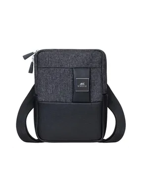 TABLET CASE CROSSBODY 8"/8810 BLACK MELANGE RIVACASE
