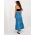 Women's blue ruffle skirt