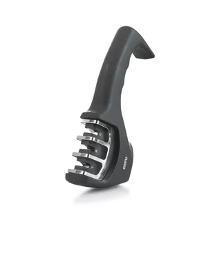 GEFU COLT Pull through knife sharpener Black, Stainless steel