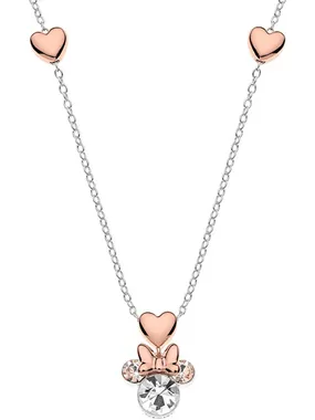 Beautiful silver bicolor Minnie Mouse necklace NS00016TRWL- 157.CS
