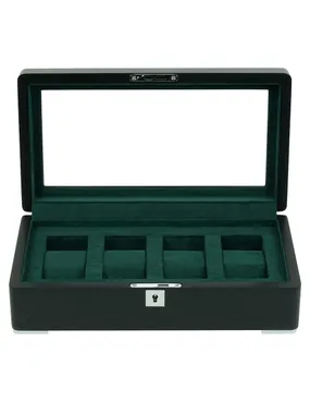 Rothenschild RS-3420-4-BL-GRE Watch Box Black [4] with green velvet