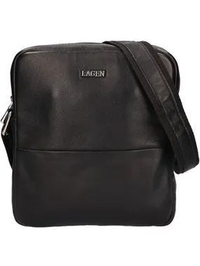 Men's leather crossbody bag 92-4P-500-SM