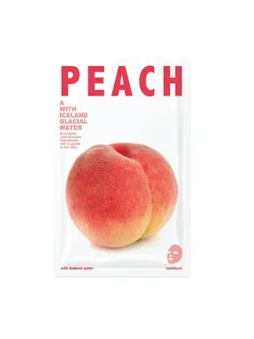Mask A With Iceland Glacial Water moisturizing sheet mask Peach 20g