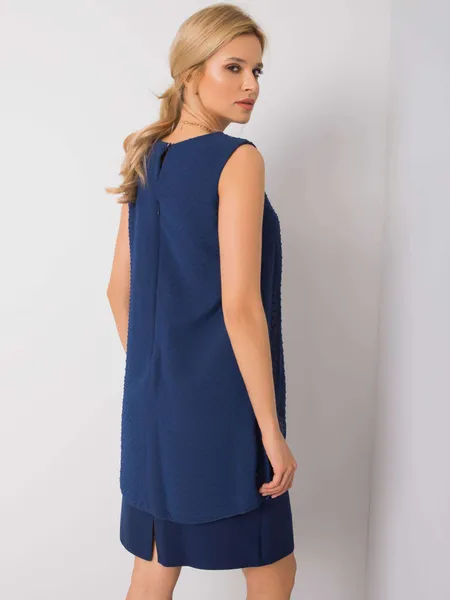 Women's dark blue dress.