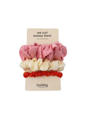 We Curl Waaay Back Silk Hair Bands Set of 3