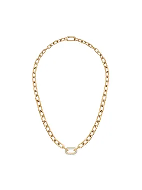 Luxury gold-plated crystal necklace Crystal Link DW00400589