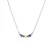 Silver necklace with colored zircons AJNA0003