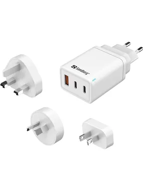Sandberg 441-59 3in1 Travelcharger EU+UK+US+AUS