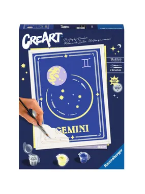 CreArt - Gemini zodiac sign, painting