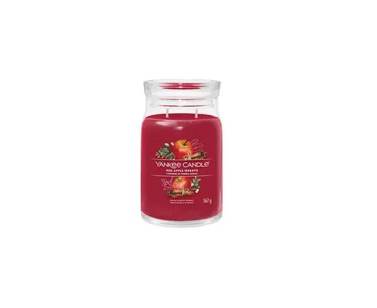Red Apple Wreath Signature Candle ( věnec z červených jablek ) - Vonná svíčka, 368g, 368.0g