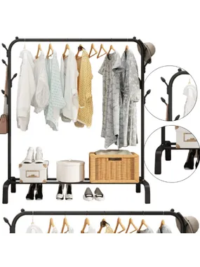 Hanger standing for clothes, free -standing wardrobe shoes