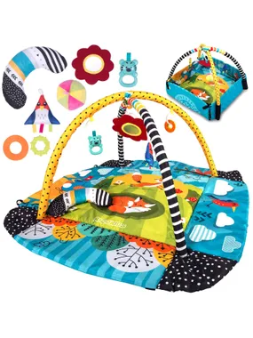 Educational interactive mat 110 x 100 cm Lisek Ricokids