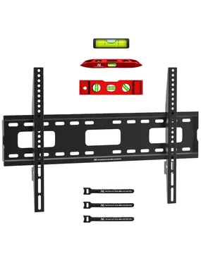 Maclean TV MC-419 Sienas stiprinājuma kronšteins 32"-100" VESA 600x400 45kg noliecams Universāls regulējams līmeņrādis Piederumi Plakans, Lieljaudas