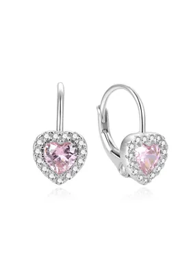 Romantic earrings in the shape of hearts AGUC1273DL